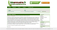 Desktop Screenshot of bioannuaire.fr